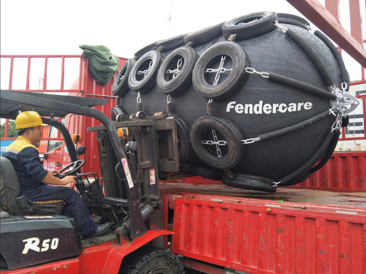 Fendercare 使用済みの航空機のタイヤで膨脹可能な海洋のゴム製フェンダー
